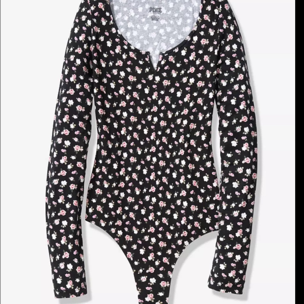 Pink Floral bodysuit